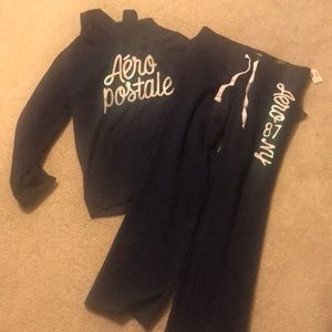 set of sweatpants and sweatshirt